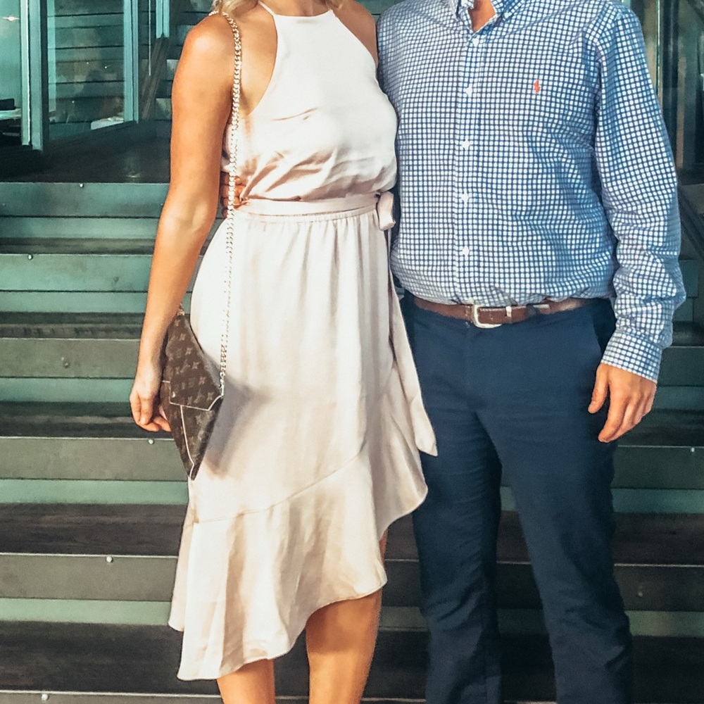 Express Pink Halter Dress